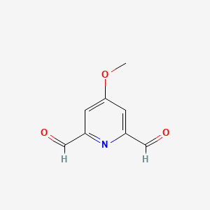 molecular formula C8H7NO3 B15524234 4-Methoxypyridine-2,6-dicarbaldehyde 