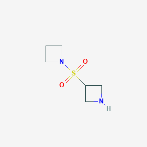 molecular formula C6H12N2O2S B15524259 1-(Azetidin-3-ylsulfonyl)azetidine 