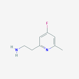 molecular formula C8H11FN2 B15524282 2-(4-Fluoro-6-methylpyridin-2-YL)ethanamine 