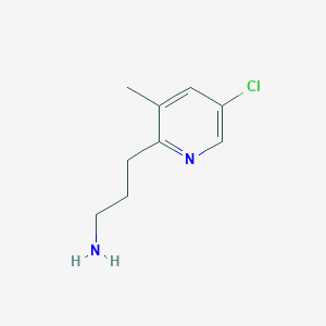 3-(5-Chloro-3-methylpyridin-2-YL)propan-1-amine