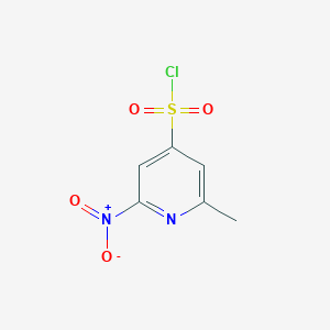 2-Methyl-6-nitropyridine-4-sulfonyl chloride