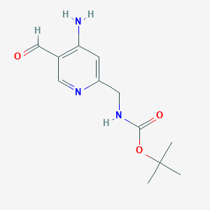 Tert-butyl (4-amino-5-formylpyridin-2-YL)methylcarbamate