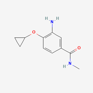 molecular formula C11H14N2O2 B15524422 3-Amino-4-cyclopropoxy-N-methylbenzamide CAS No. 1243364-14-8