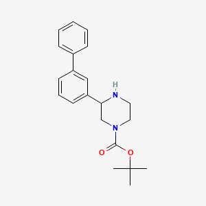 molecular formula C21H26N2O2 B15524425 3-Biphenyl-3-YL-piperazine-1-carboxylic acid tert-butyl ester 