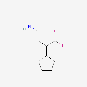 (3-Cyclopentyl-4,4-difluorobutyl)(methyl)amine