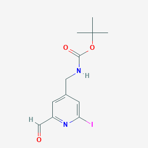 molecular formula C12H15IN2O3 B15524448 Tert-butyl (2-formyl-6-iodopyridin-4-YL)methylcarbamate CAS No. 1393547-76-6