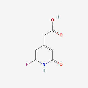 (2-Fluoro-6-hydroxypyridin-4-YL)acetic acid