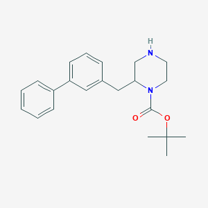 molecular formula C22H28N2O2 B15524488 2-Biphenyl-3-ylmethyl-piperazine-1-carboxylic acid tert-butyl ester 