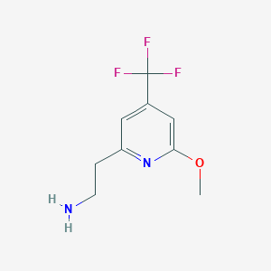 2-[6-Methoxy-4-(trifluoromethyl)pyridin-2-YL]ethanamine