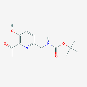 Tert-butyl (6-acetyl-5-hydroxypyridin-2-YL)methylcarbamate