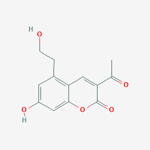 3-Acetyl-5-hydroxyethyl-7-hydroxy-coumarin