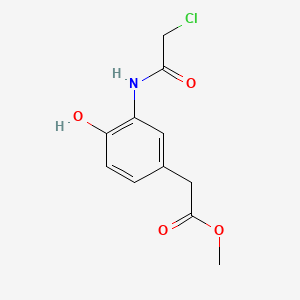 molecular formula C11H12ClNO4 B15524518 Methyl 2-[3-(2-chloroacetamido)-4-hydroxyphenyl]acetate 