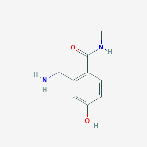 molecular formula C9H12N2O2 B15524563 2-(Aminomethyl)-4-hydroxy-N-methylbenzamide 