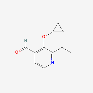 3-Cyclopropoxy-2-ethylisonicotinaldehyde