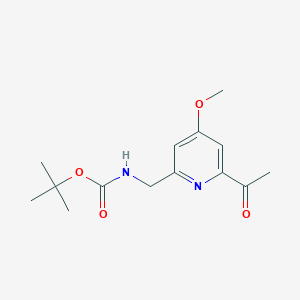 Tert-butyl (6-acetyl-4-methoxypyridin-2-YL)methylcarbamate