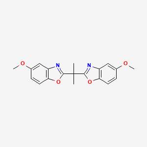 molecular formula C19H18N2O4 B15524619 2,2'-(Propane-2,2-diyl)bis(5-methoxybenzo[d]oxazole) 