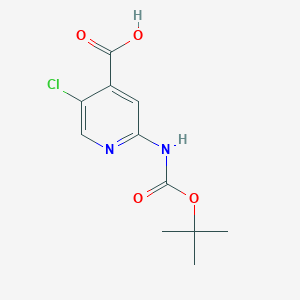 2-((tert-Butoxycarbonyl)amino)-5-chloroisonicotinic acid