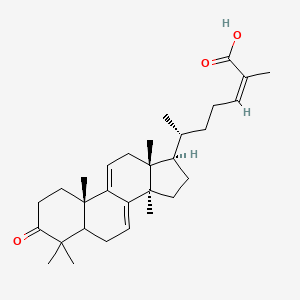 molecular formula C30H44O3 B15524656 (Z,6R)-2-methyl-6-[(10S,13R,14R,17R)-4,4,10,13,14-pentamethyl-3-oxo-1,2,5,6,12,15,16,17-octahydrocyclopenta[a]phenanthren-17-yl]hept-2-enoic acid 