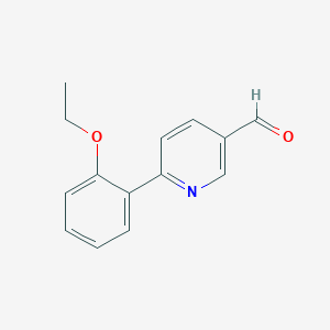 molecular formula C14H13NO2 B15524672 6-(2-Ethoxyphenyl)nicotinaldehyde 