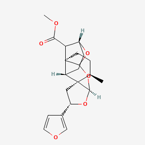 methyl (1S,4R,5R,7S,9R,13R,16R)-7-(furan-3-yl)-4-methyl-8,10,12-trioxapentacyclo[11.3.1.01,11.05,9.05,16]heptadecane-17-carboxylate