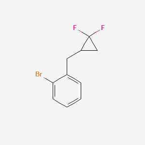 molecular formula C10H9BrF2 B15524737 1-Bromo-2-((2,2-difluorocyclopropyl)methyl)benzene 