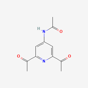 molecular formula C11H12N2O3 B15524748 N-(2,6-Diacetylpyridin-4-YL)acetamide 