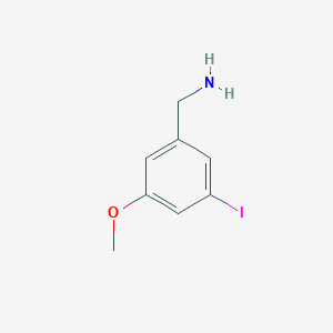 molecular formula C8H10INO B15524761 1-(3-Iodo-5-methoxyphenyl)methanamine 