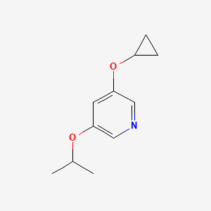 molecular formula C11H15NO2 B15524765 3-Cyclopropoxy-5-isopropoxypyridine 