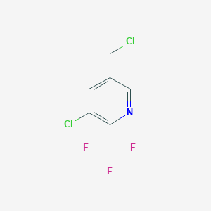 molecular formula C7H4Cl2F3N B15524792 3-Chloro-5-(chloromethyl)-2-(trifluoromethyl)pyridine 