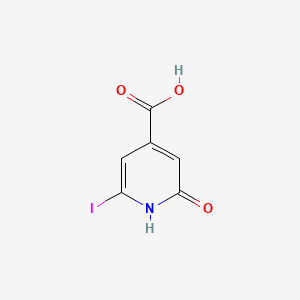 molecular formula C6H4INO3 B15524798 2-Hydroxy-6-iodoisonicotinic acid 