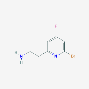 2-(6-Bromo-4-fluoropyridin-2-YL)ethanamine