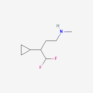 (3-Cyclopropyl-4,4-difluorobutyl)(methyl)amine