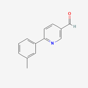 molecular formula C13H11NO B15524840 6-(3-Methylphenyl)pyridine-3-carbaldehyde 