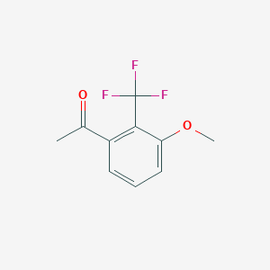 molecular formula C10H9F3O2 B15524853 1-(3-Methoxy-2-(trifluoromethyl)phenyl)ethanone 