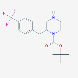 2-(4-Trifluoromethyl-benzyl)-piperazine-1-carboxylic acid tert-butyl ester