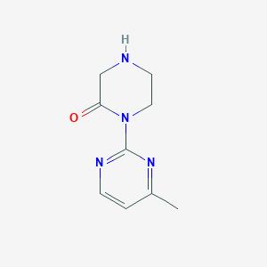 molecular formula C9H12N4O B15524884 1-(4-Methylpyrimidin-2-yl)piperazin-2-one 