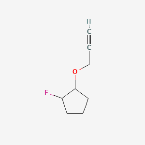 molecular formula C8H11FO B15524922 1-Fluoro-2-(prop-2-yn-1-yloxy)cyclopentane 