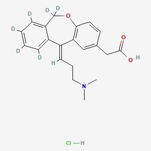 2-[(11Z)-6,6,7,8,9,10-hexadeuterio-11-[3-(dimethylamino)propylidene]benzo[c][1]benzoxepin-2-yl]acetic acid;hydrochloride