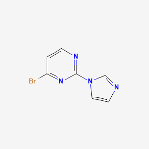 molecular formula C7H5BrN4 B15524976 4-Bromo-2-(1H-imidazol-1-YL)pyrimidine 