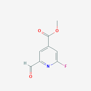 molecular formula C8H6FNO3 B15524981 Methyl 2-fluoro-6-formylisonicotinate 