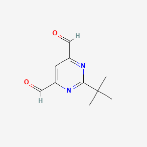 molecular formula C10H12N2O2 B15524994 2-Tert-butylpyrimidine-4,6-dicarbaldehyde 