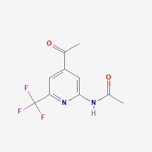 N-(4-Acetyl-6-(trifluoromethyl)pyridin-2-yl)acetamide