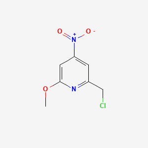 molecular formula C7H7ClN2O3 B15525030 2-(Chloromethyl)-6-methoxy-4-nitropyridine 