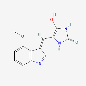 molecular formula C13H11N3O3 B15525041 (z)-5-((4-Methoxy-1h-indol-3-yl)methylene)imidazolidine-2,4-dione 