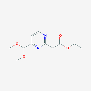 Ethyl [4-(dimethoxymethyl)pyrimidin-2-YL]acetate