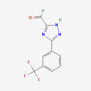 5-(3-(Trifluoromethyl)phenyl)-4H-1,2,4-triazole-3-carbaldehyde