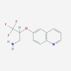 3,3,3-Trifluoro-2-(quinolin-6-yloxy)-propylamine