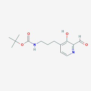 Tert-butyl 3-(2-formyl-3-hydroxypyridin-4-YL)propylcarbamate