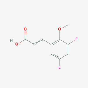 molecular formula C10H8F2O3 B15525164 (E)-3-(3,5-Difluoro-2-methoxyphenyl)acrylic acid 