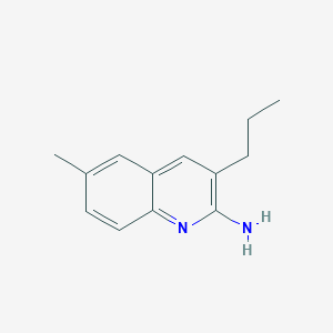 molecular formula C13H16N2 B15525210 6-Methyl-3-propylquinolin-2-amine 